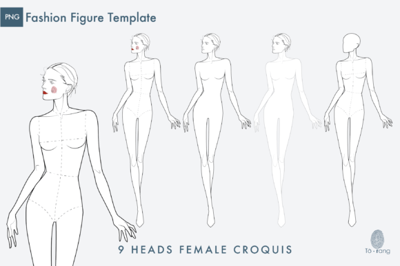 Download Female Fashion Figure/Croqui Templates - Plate Collection