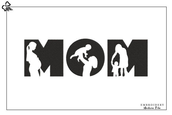 Download Mother’s Day MOM LIFE Embroidery - Mother Collection
