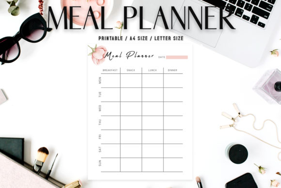 Download Floral Meal Planner Template V2 - Plate Collection