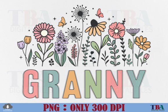Download Granny PNG Sublimation Mother Day Flower - Mother Collection