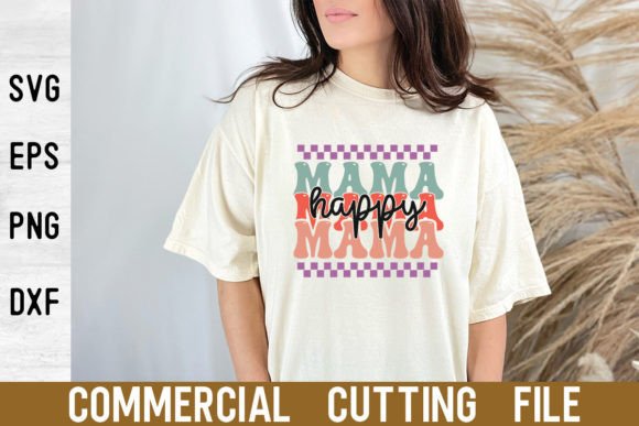 Download Mama Happy Retro SVG - Happy Collection