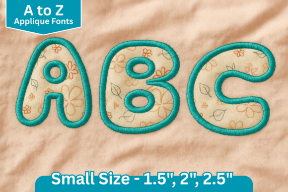 Download Bubblegum StitchApplique Embroidery Font - Applique embroidery Collection