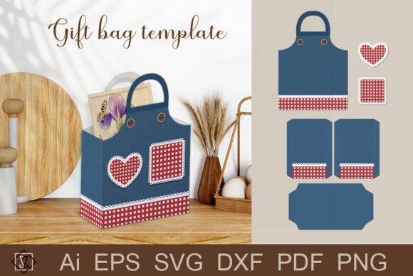 Download Gift Bag Template Apron. - Plate Collection