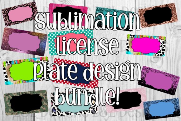 Download License Plate Sublimation Bundle - Plate Collection