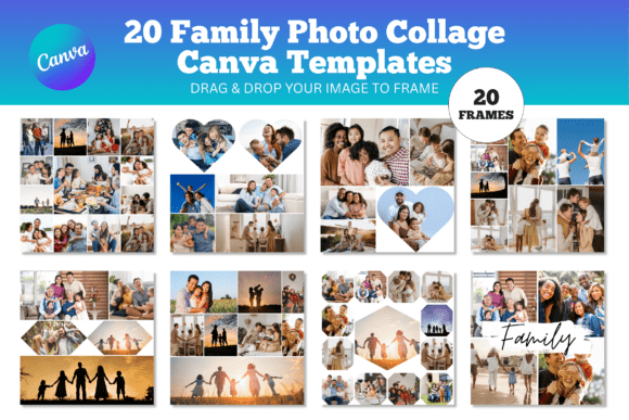 Download Family Photo Collage Canva Template - Plate Collection