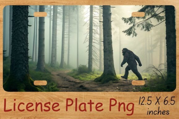 Download Big Foot License Plate Png - Plate Collection
