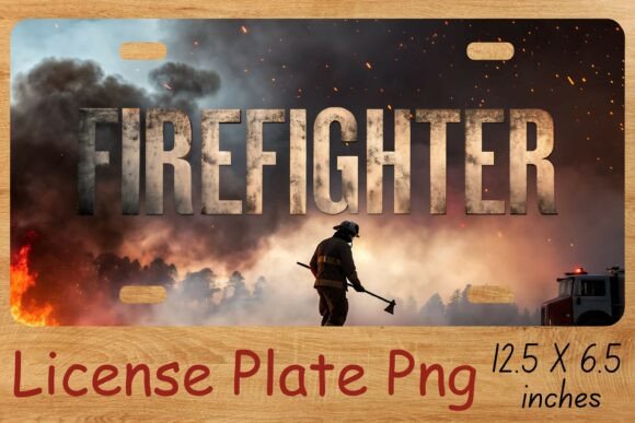Download Firefighter License Plate - Plate Collection