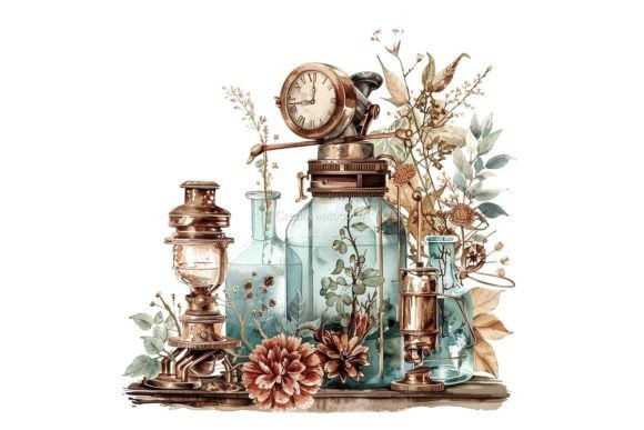 Download Vintage Victorian Still Life. Watercolor - Still life Collection