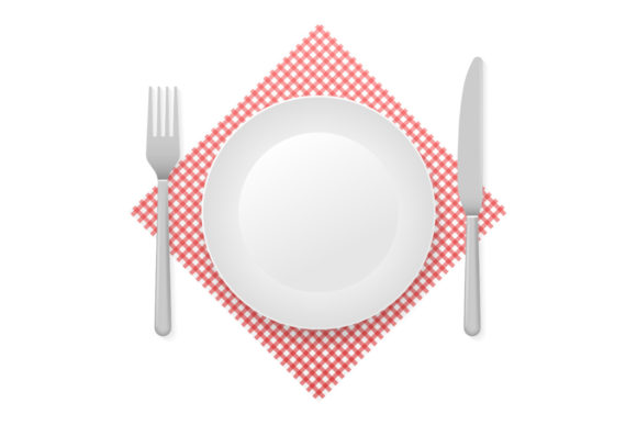 Download Dinner Plate, Knife and Fork. Vector - Plate Collection