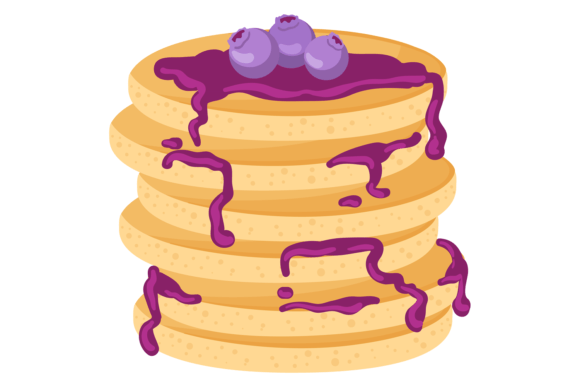 Download Blueberry Jam on Pancake Stack. Food Car - Premium Bundle